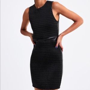 Zara Faux Leather Shift Dress
